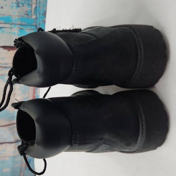 Timberland unisex-child 6" Premium Waterproof Boot in Black Nubuck - Picture 5 of 7